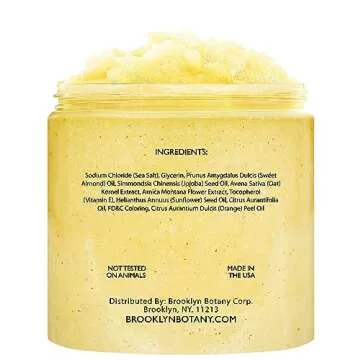 Brooklyn Botany Dead Sea Salt Body Scrub for Healthy Skin