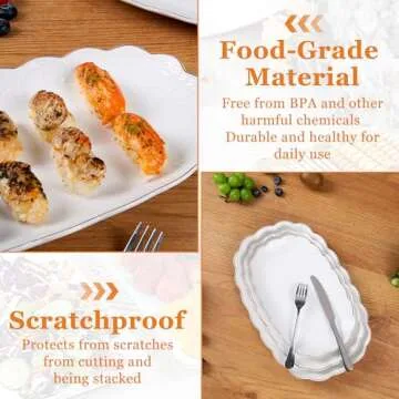 Kassel Ceramic Serving Platter Set - Elegant Entertaining Essentials