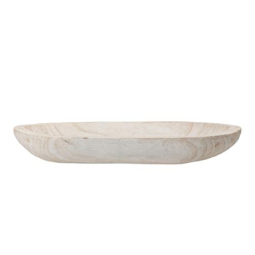 Bloomingville Hand-Carved Paulownia Wood Decorative Bowl