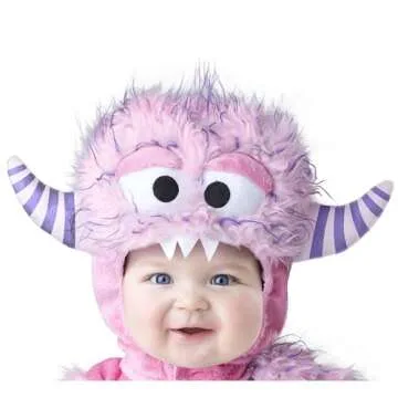 Baby Girls' Lil' Monster Costume - Pink, Comfortable Design