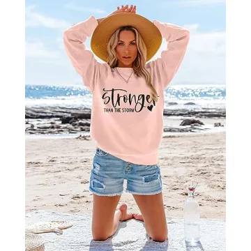 KIDDAD Stronger Than The Storm Sweatshirt for Women
