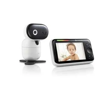 Motorola Baby Monitor PIP1510 Connect - 5" WiFi Video Baby Monitor with Camera, Wall Mount, HD 1080p - Smart Phone Nursery App, 1000ft Range, 2-Way Audio, Remote Pan-Tilt-Zoom, Room Temp, Lullabies
