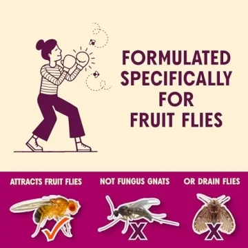 Aunt Fannie’s FlyPunch Fruit Fly Trap - Effective & Safe