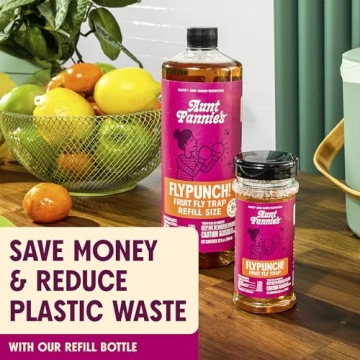Aunt Fannie’s FlyPunch Fruit Fly Trap - Effective & Safe