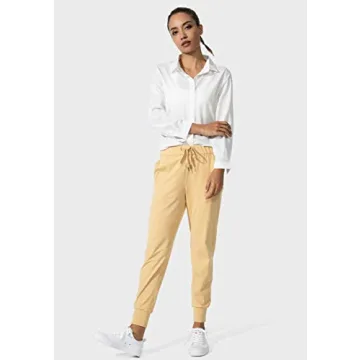 SANTINY Women's Joggers with Pockets & Drawstring
