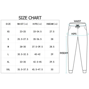 SANTINY Women's Joggers with Pockets & Drawstring