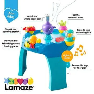 Lamaze 3-in-1 Airtivity Center – Developmental Sensory Toy Activity Center, Grows with Baby, Mess-Free Water Table Alternative