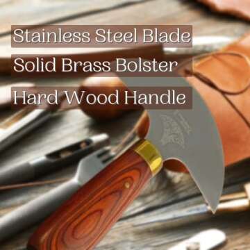 Tandy Leather Round Knife - Premium Cutter for Craft Supplies