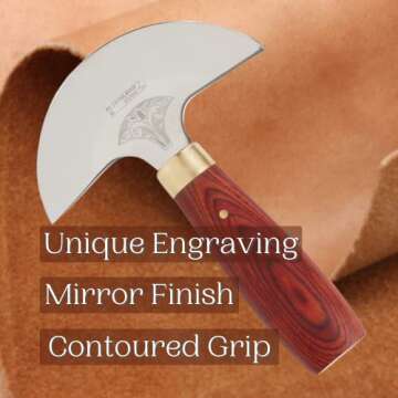 Tandy Leather Round Knife - Premium Cutter for Craft Supplies
