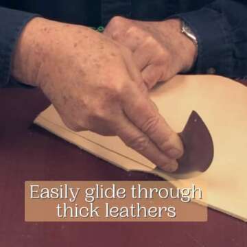 Tandy Leather Round Knife - Premium Cutter for Craft Supplies