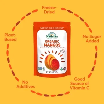NATIERRA Organic Freeze-Dried Mangos - Healthy Vegan Snack