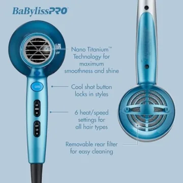 BaBylissPRO 2000-Watt Hair Dryer for All Hair Types