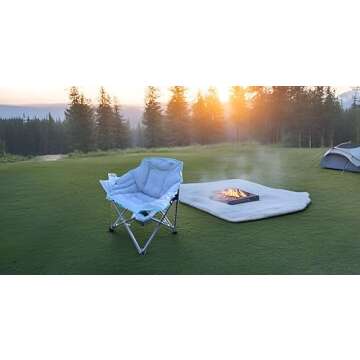 SHFT Outdoors Heated Camping/Tailgating Sideline Sports Chair with Back and Seat Heat, 3 Heat Levels...