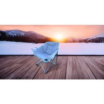 Heated Camping Chair for Tailgating and Sports Events