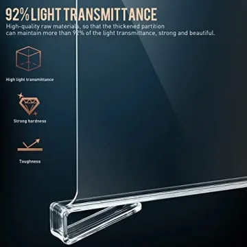 Acrylic Shelf Dividers for Closet Organization in Clear