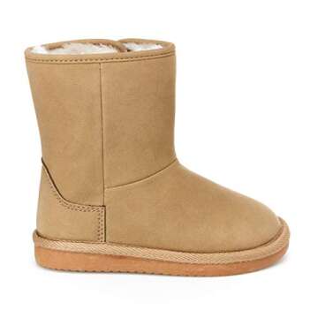 Simple Joys by Carter's Kids Kai Winter Boot Fashion, Khaki Tan, 8 US Unisex Toddler