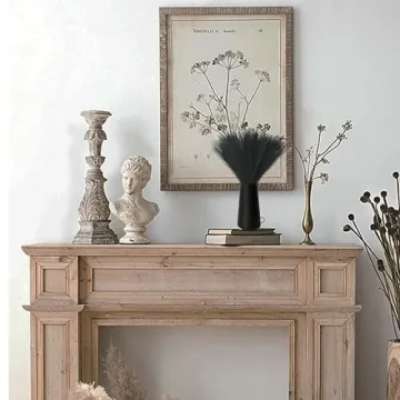 Mandy's 20pcs Black Silk Pampas Grass for Stunning Decor