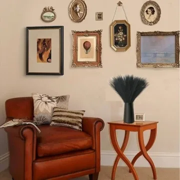 Mandy's 20pcs Black Silk Pampas Grass for Stunning Decor