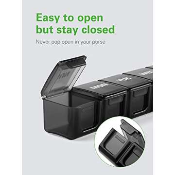 Extra Large Weekly Pill Organizer for Vitamins and Supplements