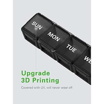 Extra Large Weekly Pill Organizer for Vitamins and Supplements