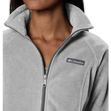 Columbia Womens Benton Springs Full Zip Fleece Jacket, Cirrus Grey Heather, Large