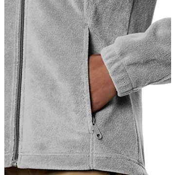 Columbia Womens Benton Springs Full Zip Fleece Jacket, Cirrus Grey Heather, Large