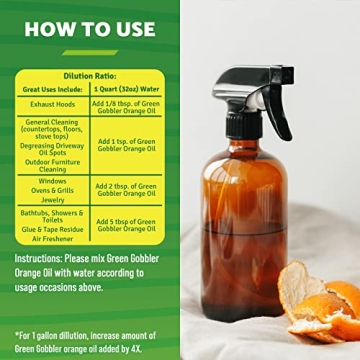 Green Gobbler Cold-Pressed Orange Oil - Eco-Friendly Cleaning Solution