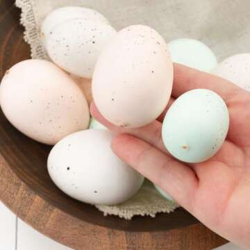 Factory Direct Craft Package of 36 Pastel Speckled Easter Faux Eggs