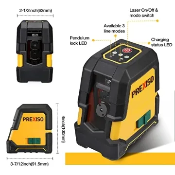 PREXISO Green Laser Level Self-Leveling 100Ft Magnetic Base