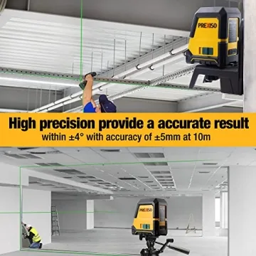 PREXISO Green Laser Level Self-Leveling 100Ft Magnetic Base