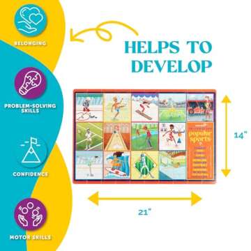 Upbounders Popular Sports Puzzle for Kids - 100 pc