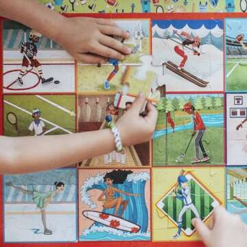 Upbounders Popular Sports Puzzle for Kids - 100 pc