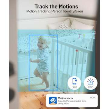 GALAYOU Indoor Security Camera 2K, Pet Camera, 360 Degree 2.4G WiFi Home Security Camera for Baby/Elder/Nanny with Night Vision, 24/7 SD Card Storage, Works with Alexa and Google Assistant G2-2Pack