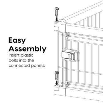 Stylish IRIS USA Large Dog Crate with Sliding Door