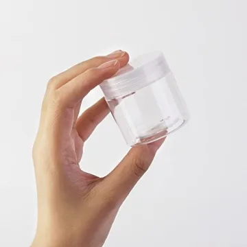Versatile 2oz Plastic Jars with Lids for Crafts and Beauty