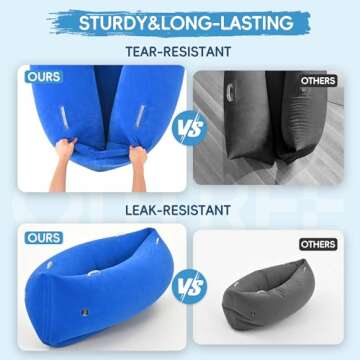 OUTREE Sensory Chair for Kids,60" Includes Electric Air Pump,Inflatable Sensory pod for Children, Sensory Toys for Kids with Autism,Sensory Peapod,Blue