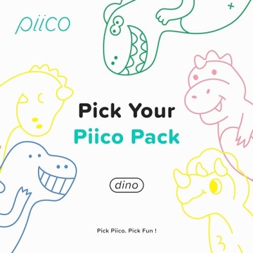Piico Kids Floss Picks Fun Unflavored Dental Hygiene 80 Count