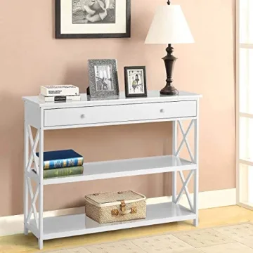 MELLCOM Console Table - 3 Tiered Entryway Furniture