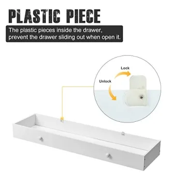 MELLCOM Console Table - 3 Tiered Entryway Furniture