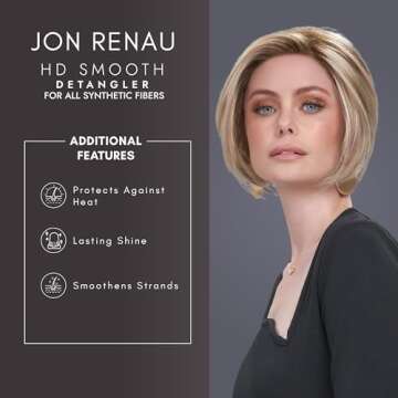 Jon Renau HD Smooth Detangler – Wig Detangler Spray for Synthetic Wigs & Hair, Travel-Size, 2 Ounces