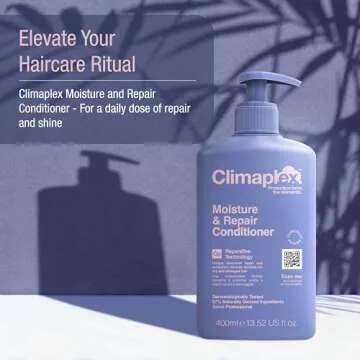 Climaplex Moisture and Repair Conditioner - Soothing, Purifying and Regenerating Properties - Contains Detangling Benefits - Adds Shine and Smooths Scalp - Suitable for All Hair Types - 13.52 oz