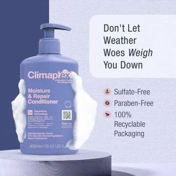 Climaplex Moisture and Repair Conditioner - Soothing, Purifying and Regenerating Properties - Contains Detangling Benefits - Adds Shine and Smooths Scalp - Suitable for All Hair Types - 13.52 oz