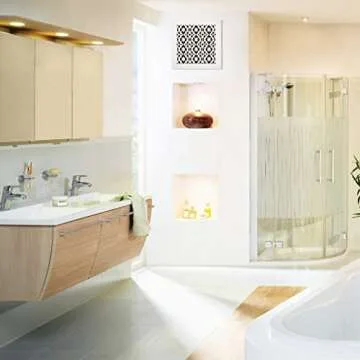 SABA Home Decor Air Vent Cover Grille - Acrylic Fiberglass 6 x 6 Duct Opening (8 x 8 Overall) White Finish Decorative Register Covers for Walls and Ceilings, Charlotte (6 x 6, White)