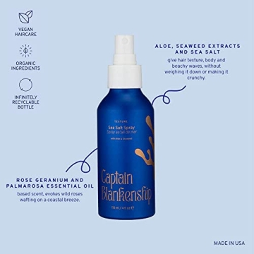 Captain Blankenship Sea Salt Hair Spray - Organic Waves & Volume