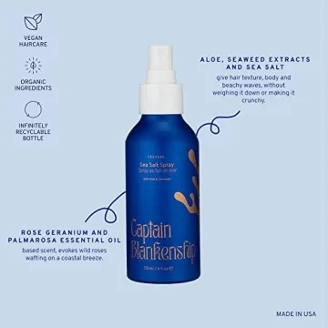 Captain Blankenship Sea Salt Hair Spray - Organic Waves & Volume