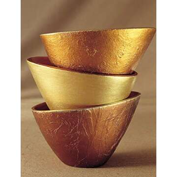 Pébéo Gédéo Mirror Effect 24k Gold Leaves Adhesive Sheet - 12 Sheets, 5 ½ x 5 ½ Inches, Art and Craft Supplies, for Painting, Home Decor, or Decorations