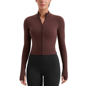 CRZ YOGA Women's Butterluxe Mockneck Athletic Jacket - Soft & Stylish for Workouts