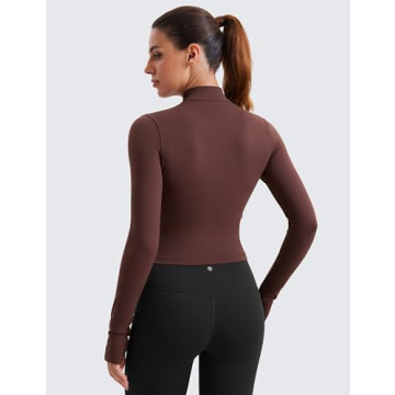 CRZ YOGA Women's Butterluxe Mockneck Workout Jacket