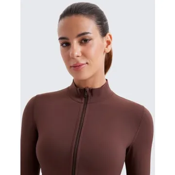 CRZ YOGA Women's Butterluxe Mockneck Workout Jacket