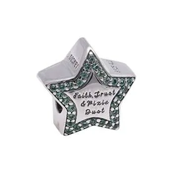 PANDORA Disney Tinker Bell Charm with Green Crystal